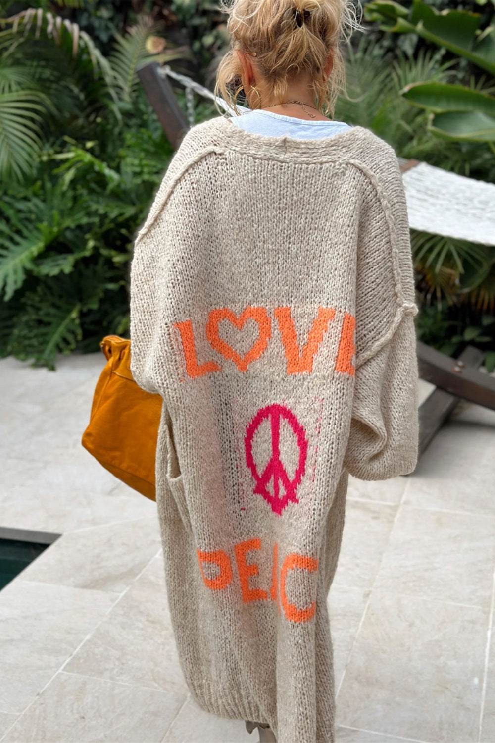 Love and Peace Long Sleeve Cardigan