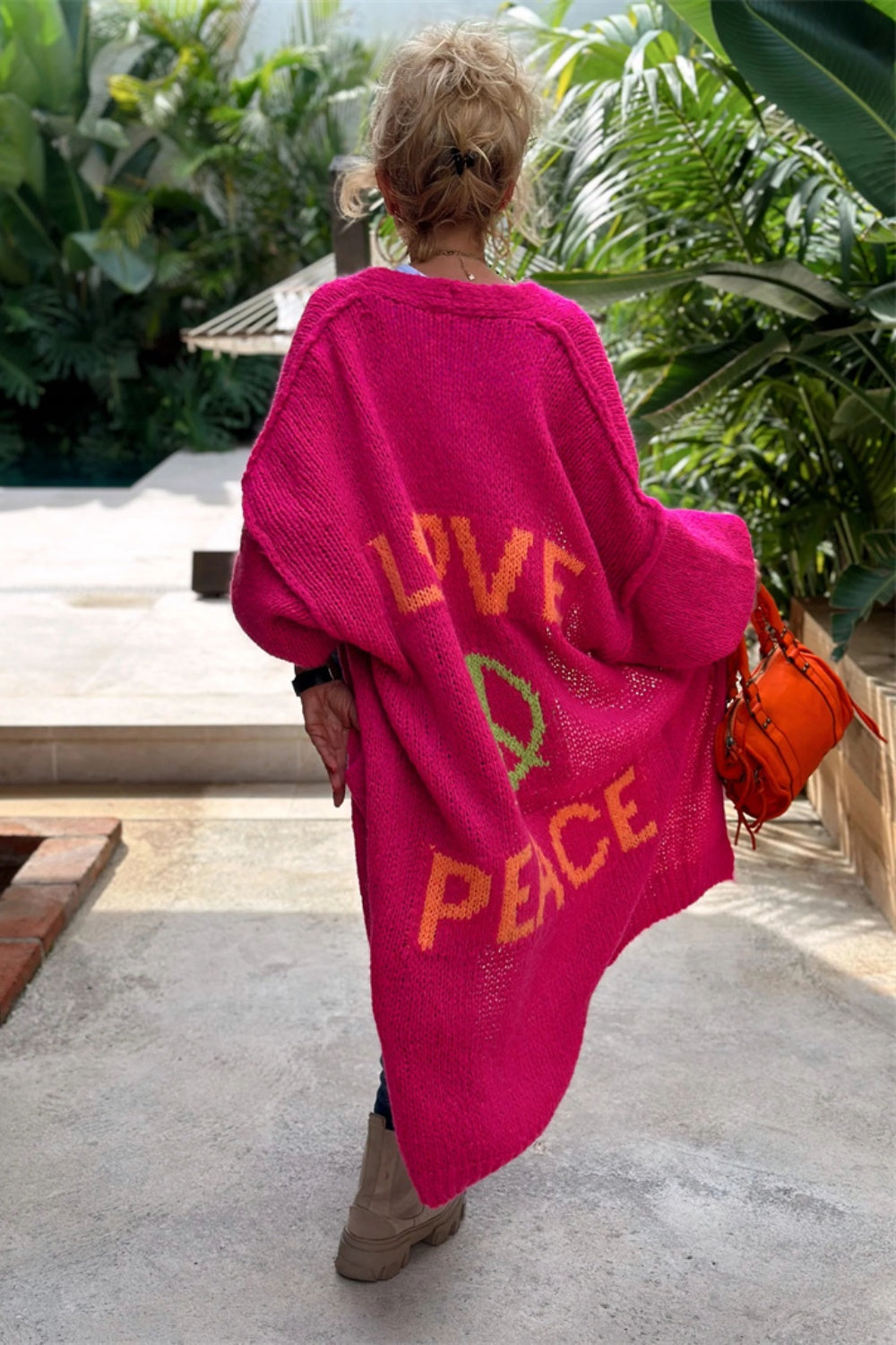 Love and Peace Long Sleeve Cardigan