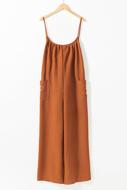 Scoop Neck Spaghetti Strap Jumpsuit