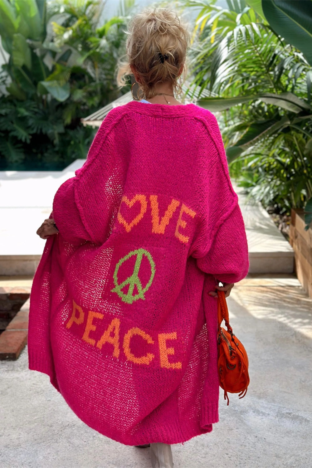 Love and Peace Long Sleeve Cardigan