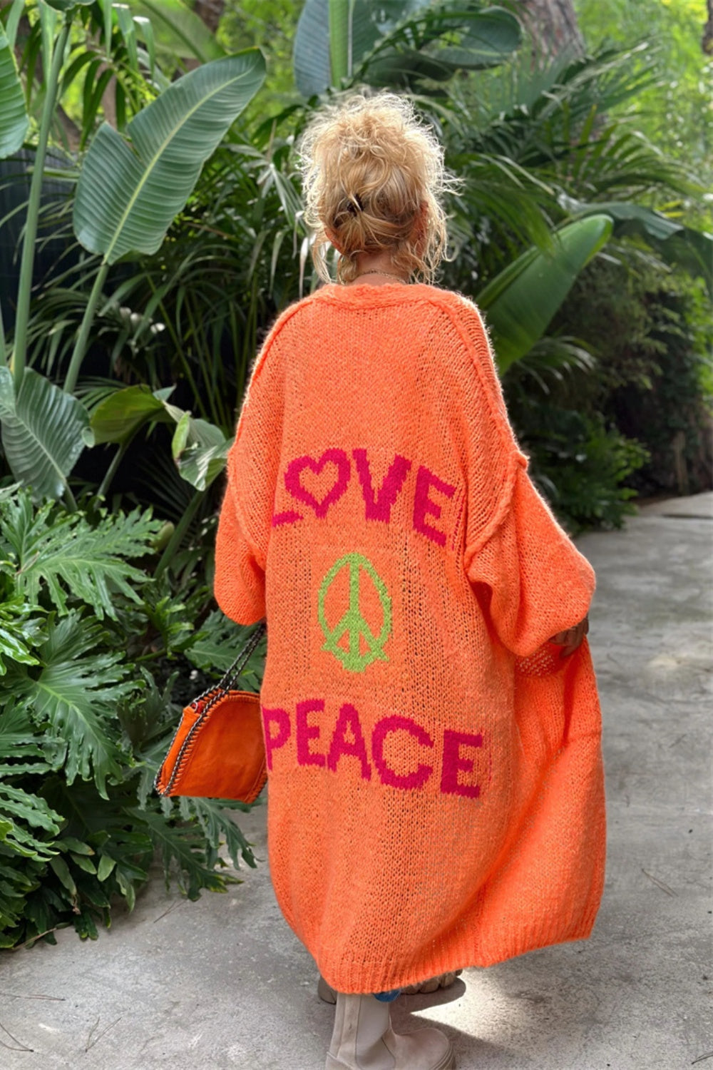 Love and Peace Long Sleeve Cardigan